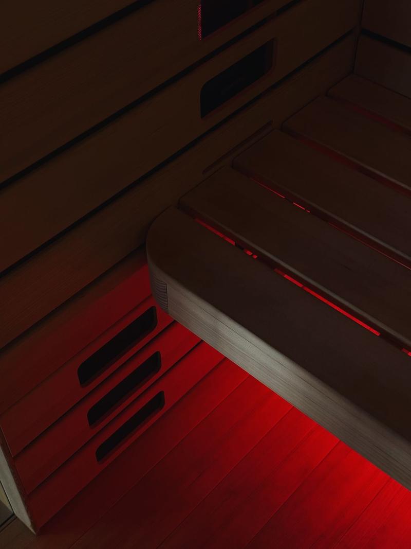 The sauna, in detail